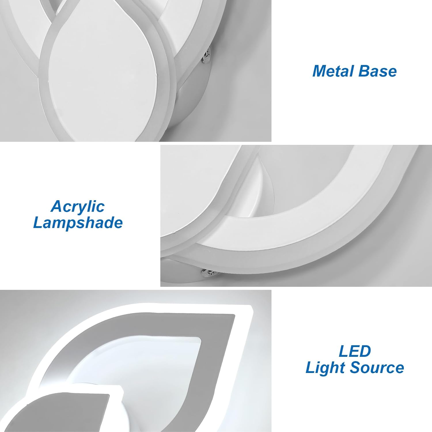 LED аплик 32W за стена Petala еквивалент 150W