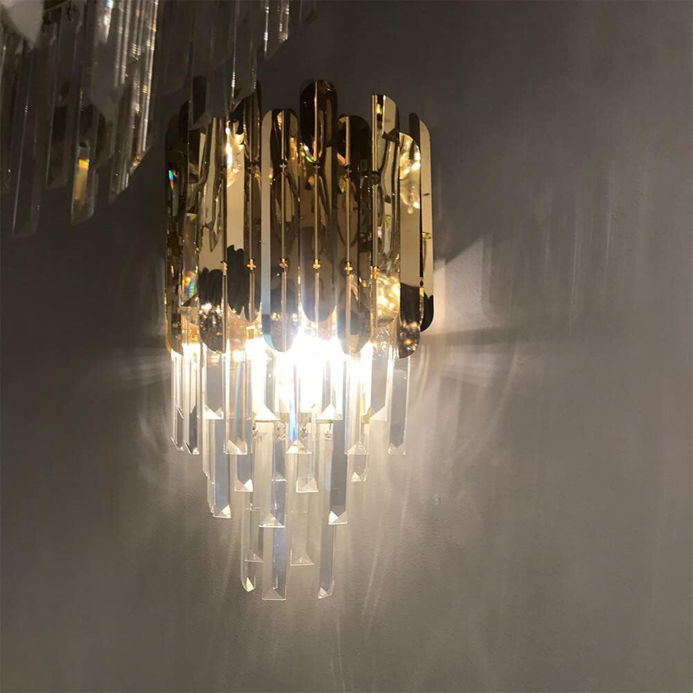 Аплик за стена Cristal Shiny Golden Chrome