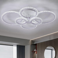 LED осветително тяло 4+2 CIRCLE BUBBLES Еквивалент 800W Дистанционно управление
