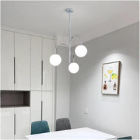 Пендел TREVA Silver Мат Абажур 3xE27