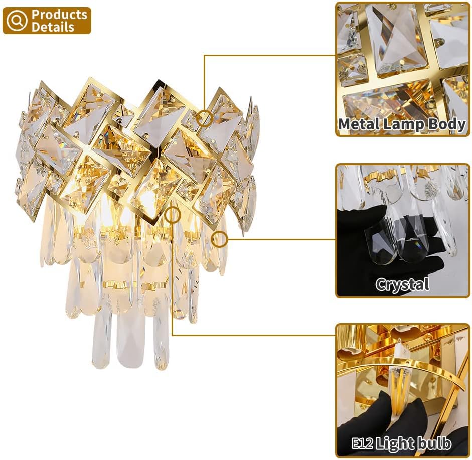 Аплик за стена Malli Gold Cristal