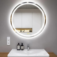 Кръгло LED огледало 60cm с функция против замъгляване и Touch J12
