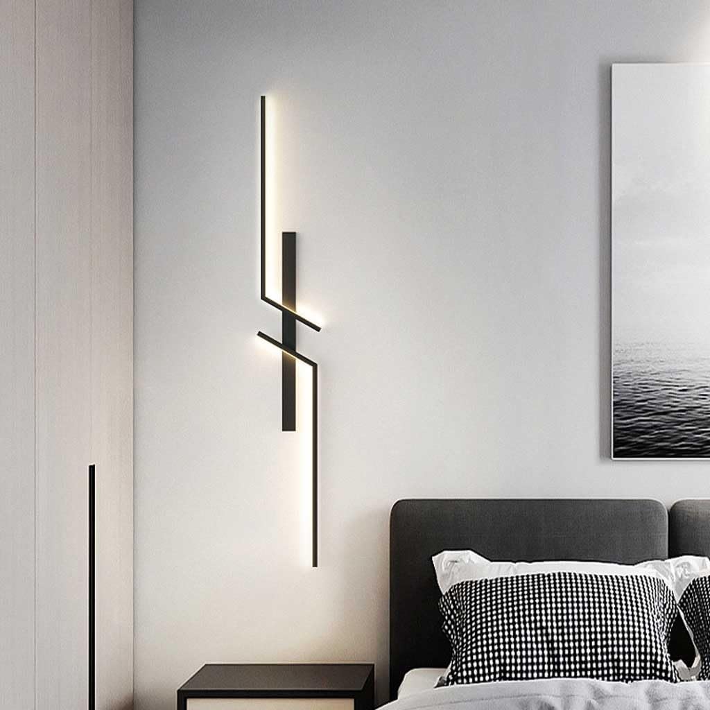 LED аплик Modern Lines Black 100cm Еквивалент 200W