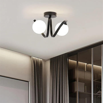 Осветително тяло абажур LINO 2xE27 Black