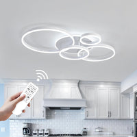 LED осветително тяло 234W CIRCLE White Luxury Еквивалент 1200W Дистанционно