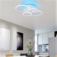 LED осветително тяло 4 Circle RGB Еквивалент 500W Дистанционно