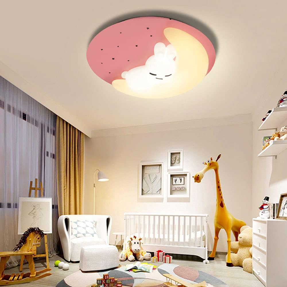 LED осветително тяло Pink Sleepy Bunny Еквивалент 300W Дистанционно