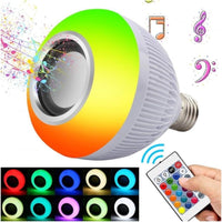 Смарт LED RGB крушка с високоговорител, Bluetooth и дистанционно