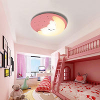 LED осветително тяло Pink Sleepy Bunny Еквивалент 300W Дистанционно