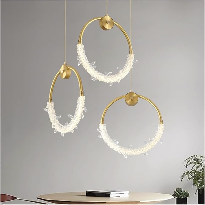 Пендел LED Luxury Gold Кристал Еквивалент 150W