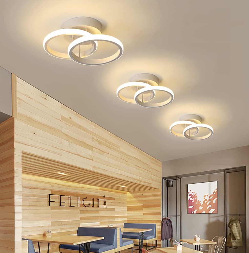 LED осветително тяло 28W Double RING бял Еквивалент 150W