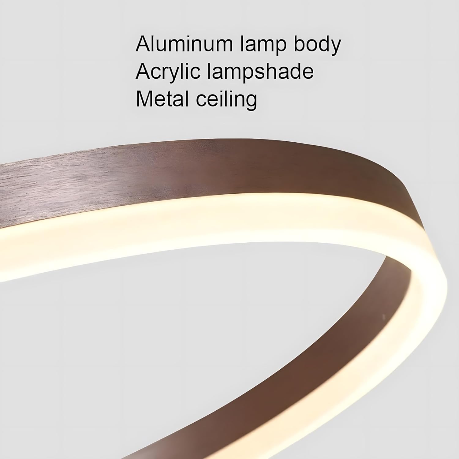 LED осветително тяло 74W WONDERLAND BROWN 3 подвижни сегмента с дистанционно - 30+40+60cm