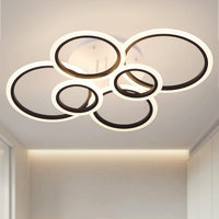 LED осветително тяло 4+2 CIRCLE MAXI Бяло+черен SMART Еквивалент 600W