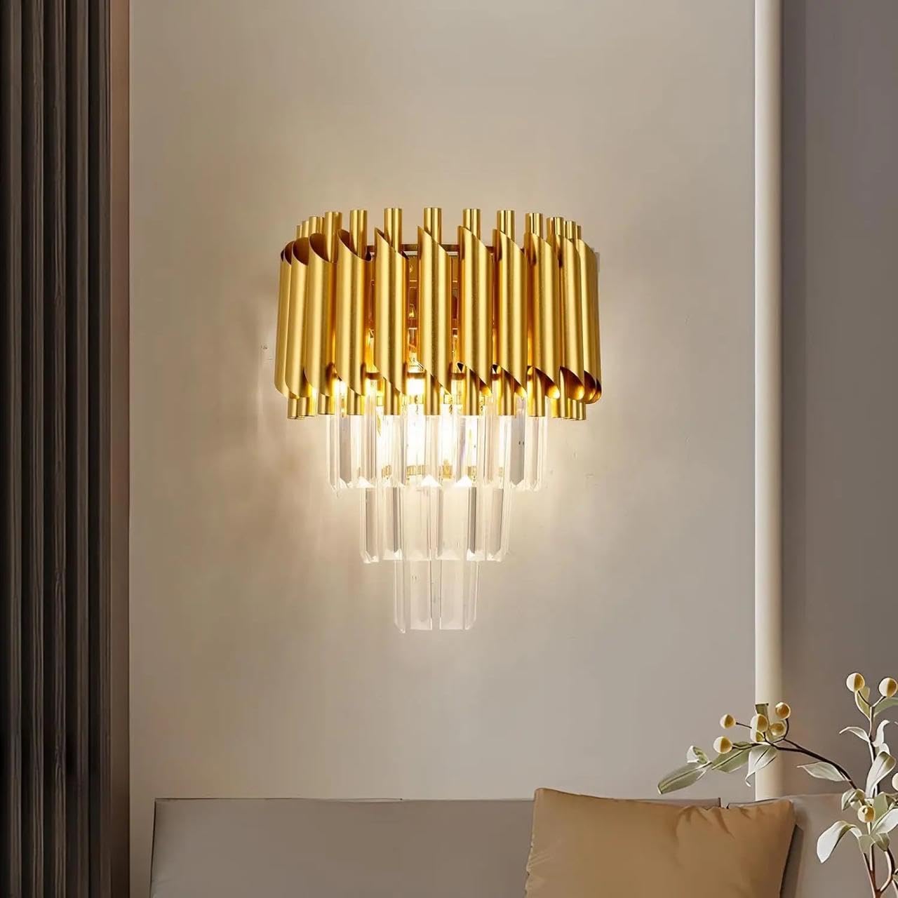 Стенен аплик Cristal Golden Panther