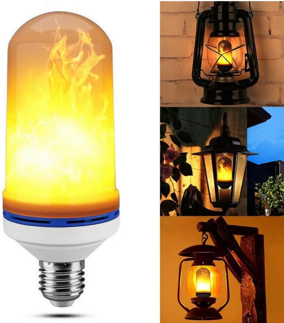 LED крушка E27 5W ефект пламък
