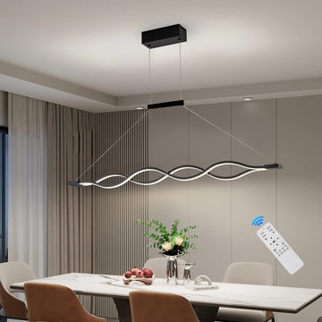 LED осветително тяло Waves Black еквивалент 800W с дистанционно