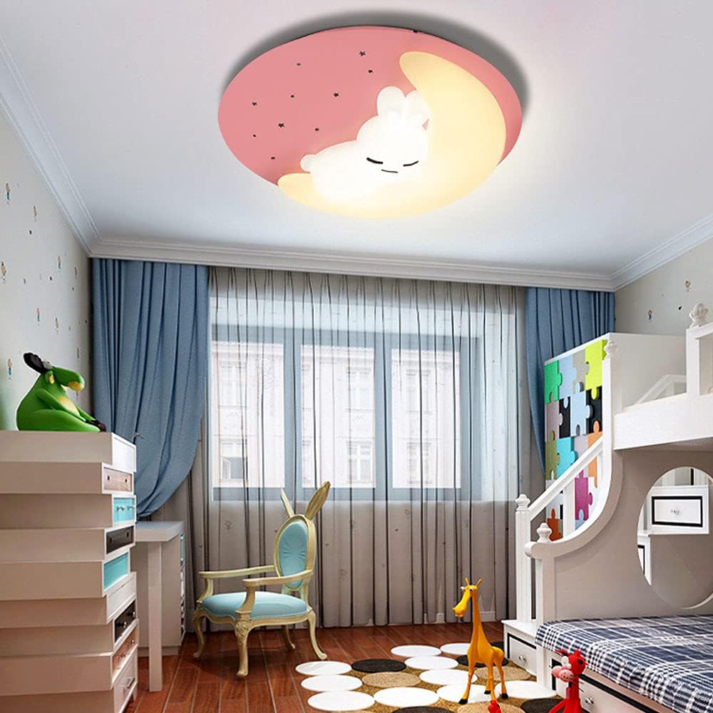 LED осветително тяло Pink Sleepy Bunny Еквивалент 300W Дистанционно
