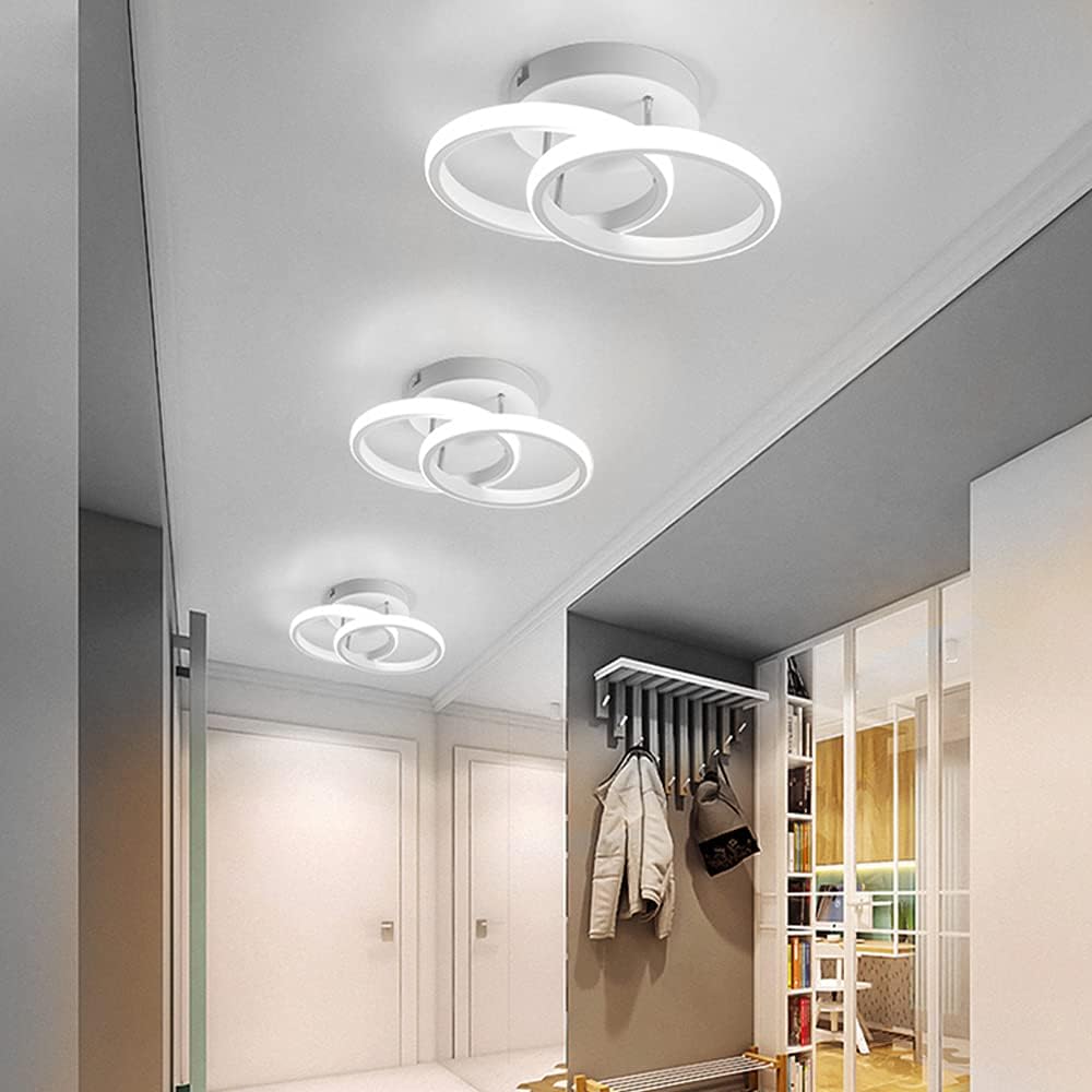 LED осветително тяло 28W Double RING бял Еквивалент 150W
