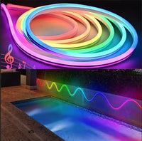 КОМПЛЕКТ NEON FLEX LED RGB IC SMART DIGITAL 12V 5m Дистанционно