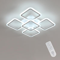 LED Осветително тяло 4+1 Big SQUARE White 60CM Еквивалент 850W с дистанционно