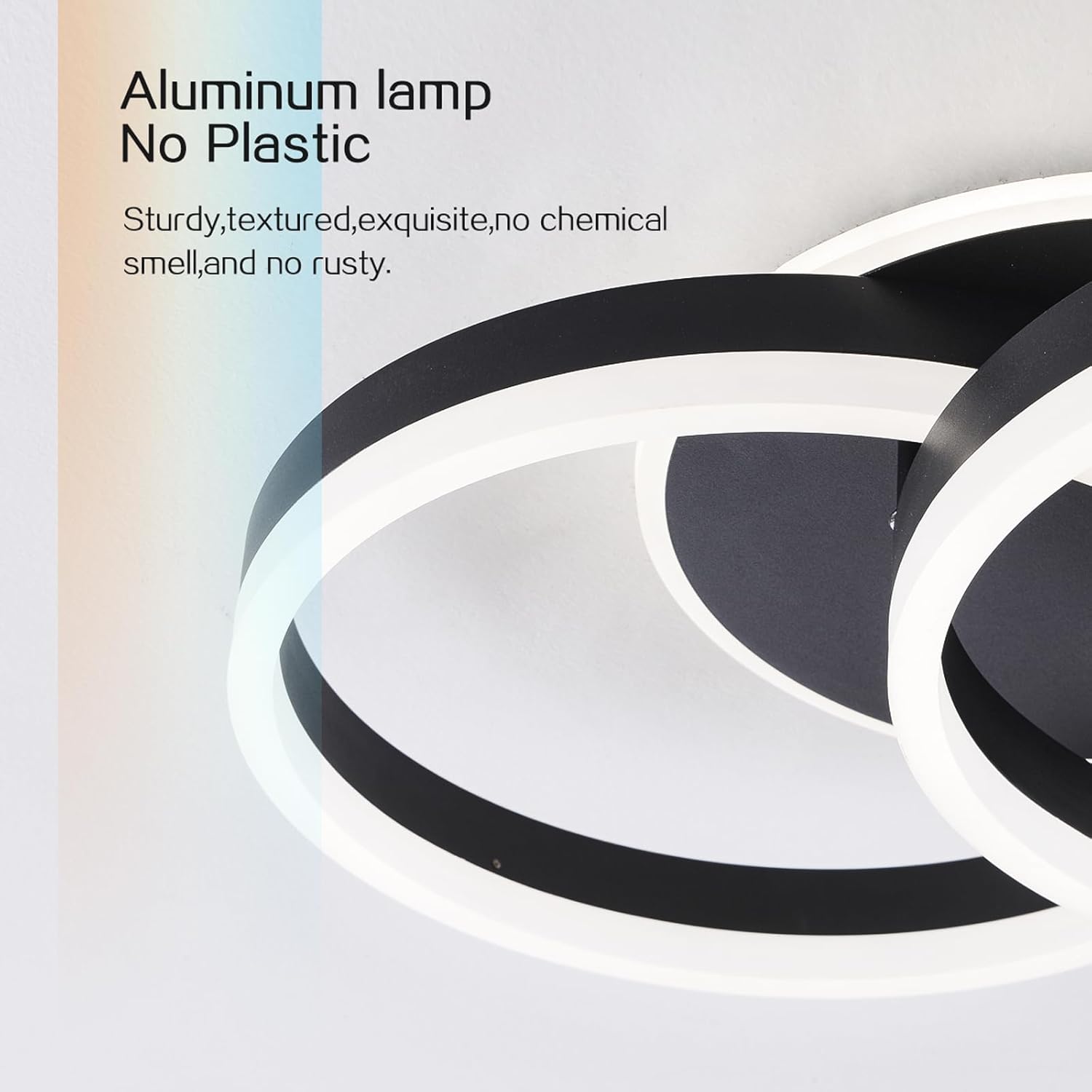 LED осветително тяло Beauty Black 1+1 Circle еквивалент 400W с дистанционно