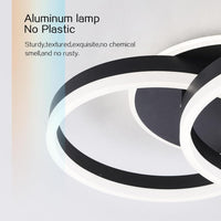 LED осветително тяло Beauty Black 1+1 Circle еквивалент 400W с дистанционно
