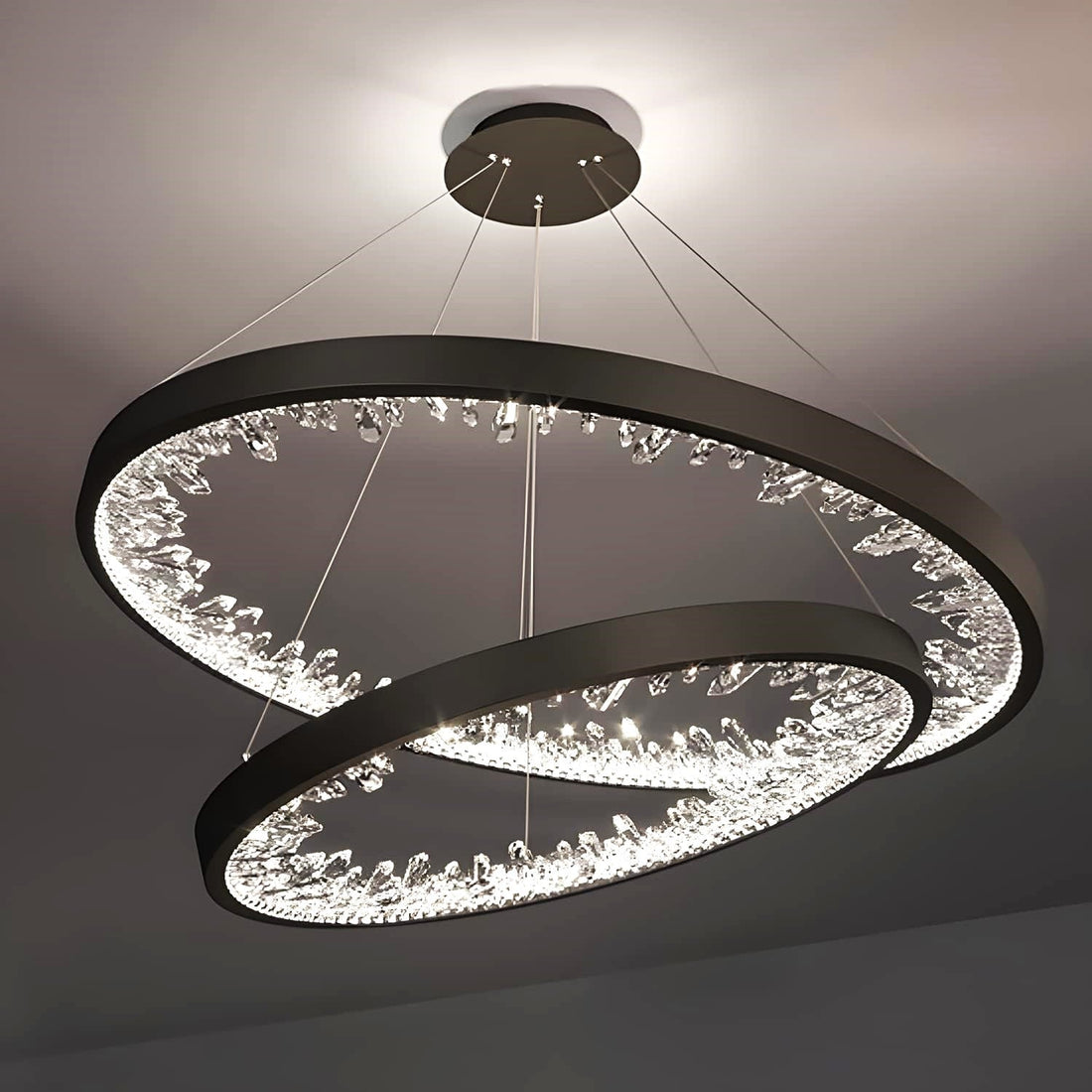 LED осветително тяло ICE-AGE Black 2 сегмента, еквивалент 400W