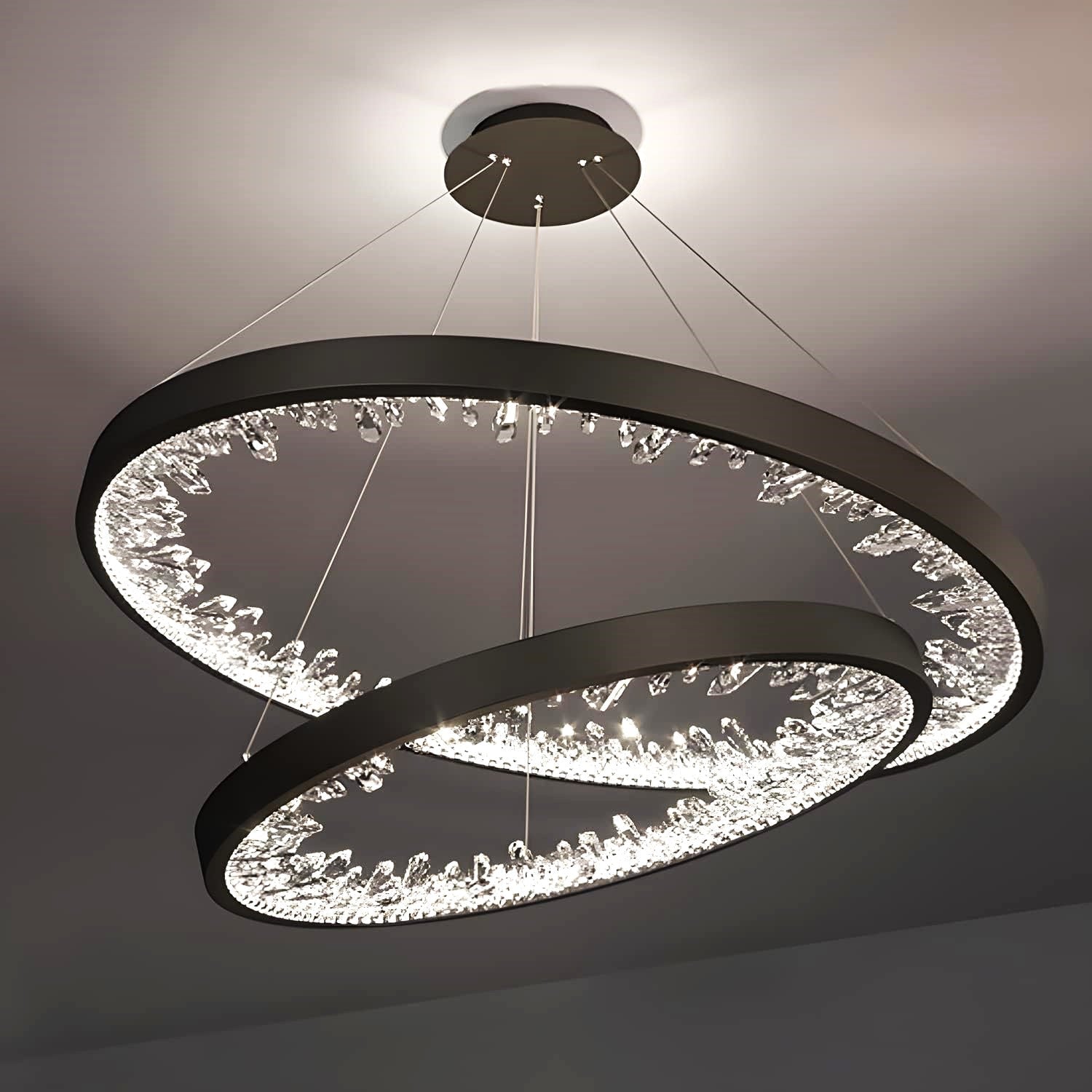 LED осветително тяло ICE-AGE Black 2 сегмента, еквивалент 400W