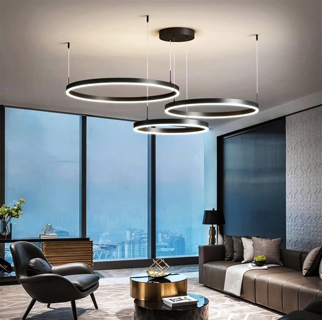 LED осветително тяло WONDERLAND Black 3 подвижни сегмента - 40+60+80cm еквивалент 800W