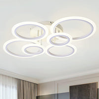 LED осветително тяло 4+2 CIRCLE MAXI Бяло Еквивалент 600W Дистанционно