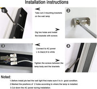 Bara Luminoasa LED Exterior IP65 220V Wall Light Fixtures