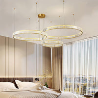 LED осветително тяло Cristal Gold 3 подвижни сегмента, еквивалент 1000W, с дистанционно