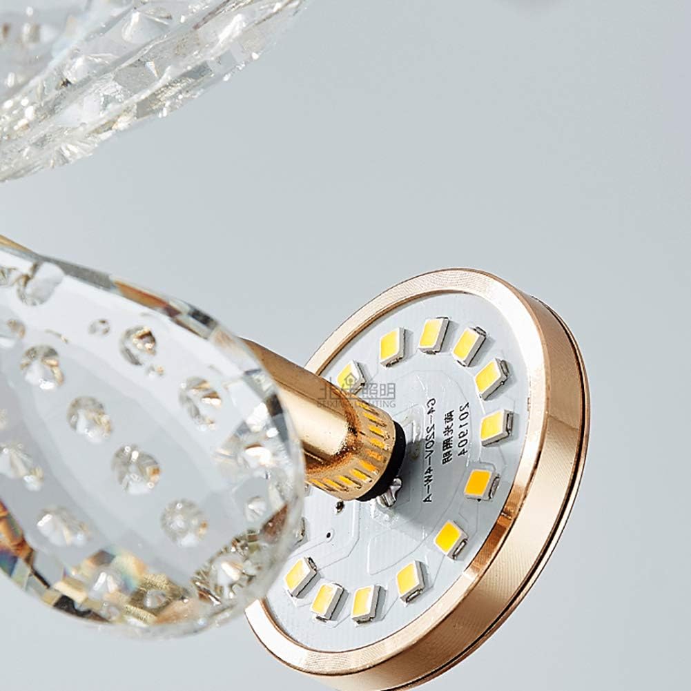 LED осветително тяло тип пендел Cristal Butterfly Gold, еквивалент 450W