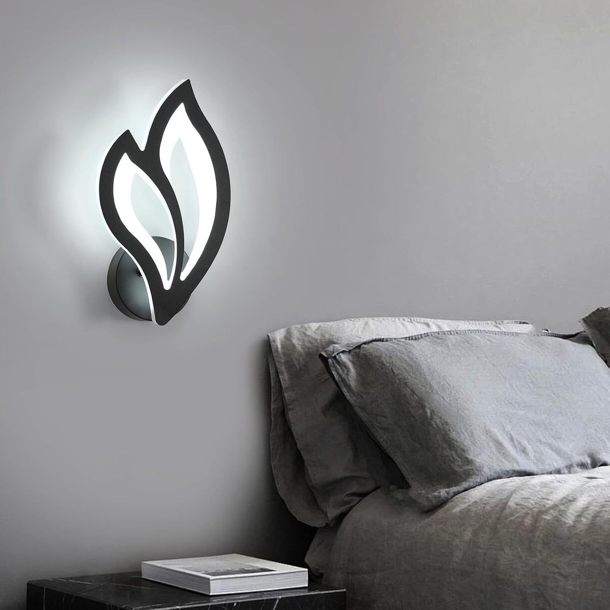 LED аплик 22W за стена ANEMONE Black