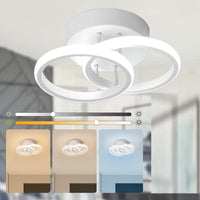 LED осветително тяло 28W Double RING бял Еквивалент 150W