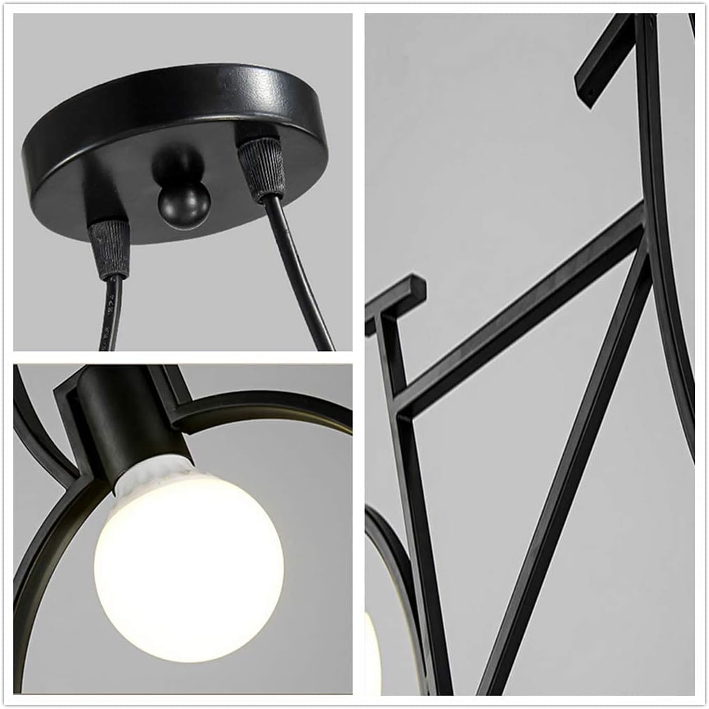 Осветително тяло винтидж BIKE Black 2xE27