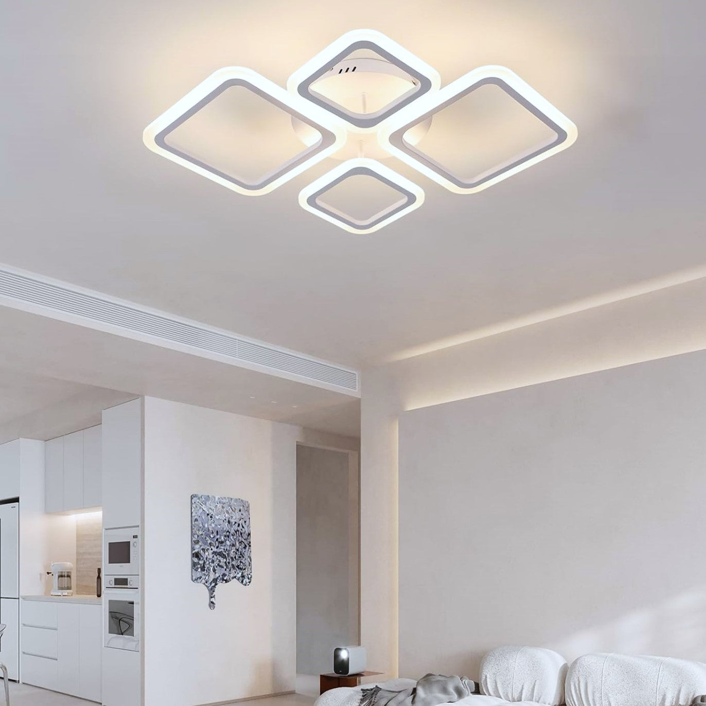 LED осветително тяло 2+2 DIAMOND Еквивалент 350W Дистанционно управление