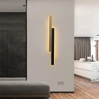 LED аплик SCARLET 22W 80cm черен+златен