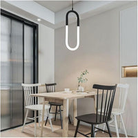 Lustra LED Suspendata HALO Black Echivalent 140W SUSPENDATE / NEAGRA / 100CM led ceiling light