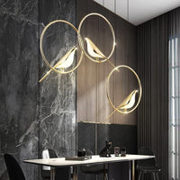 Пендел LED Luxury Golden Swallow