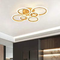 LED осветително тяло 4+2 CIRCLE MAXI GOLD Еквивалент 600W Дистанционно управление