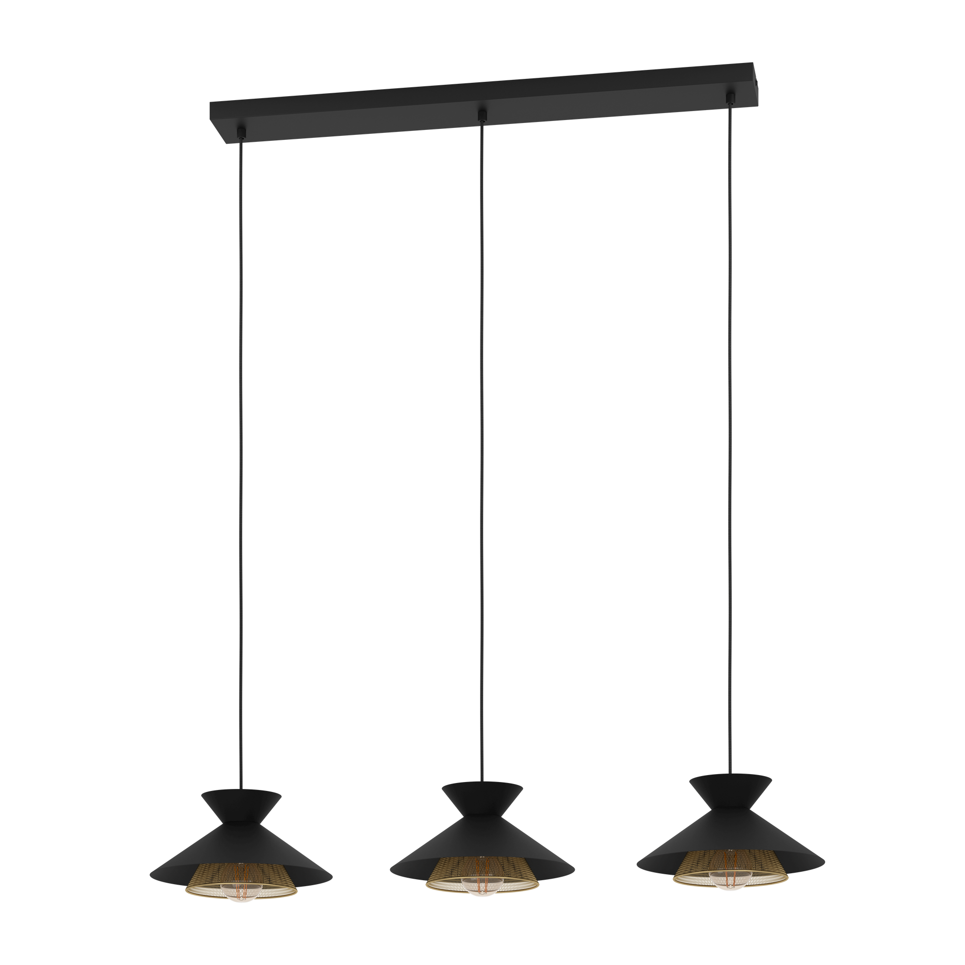 Осветително тяло висящо GRIZEDALE Black 110CM