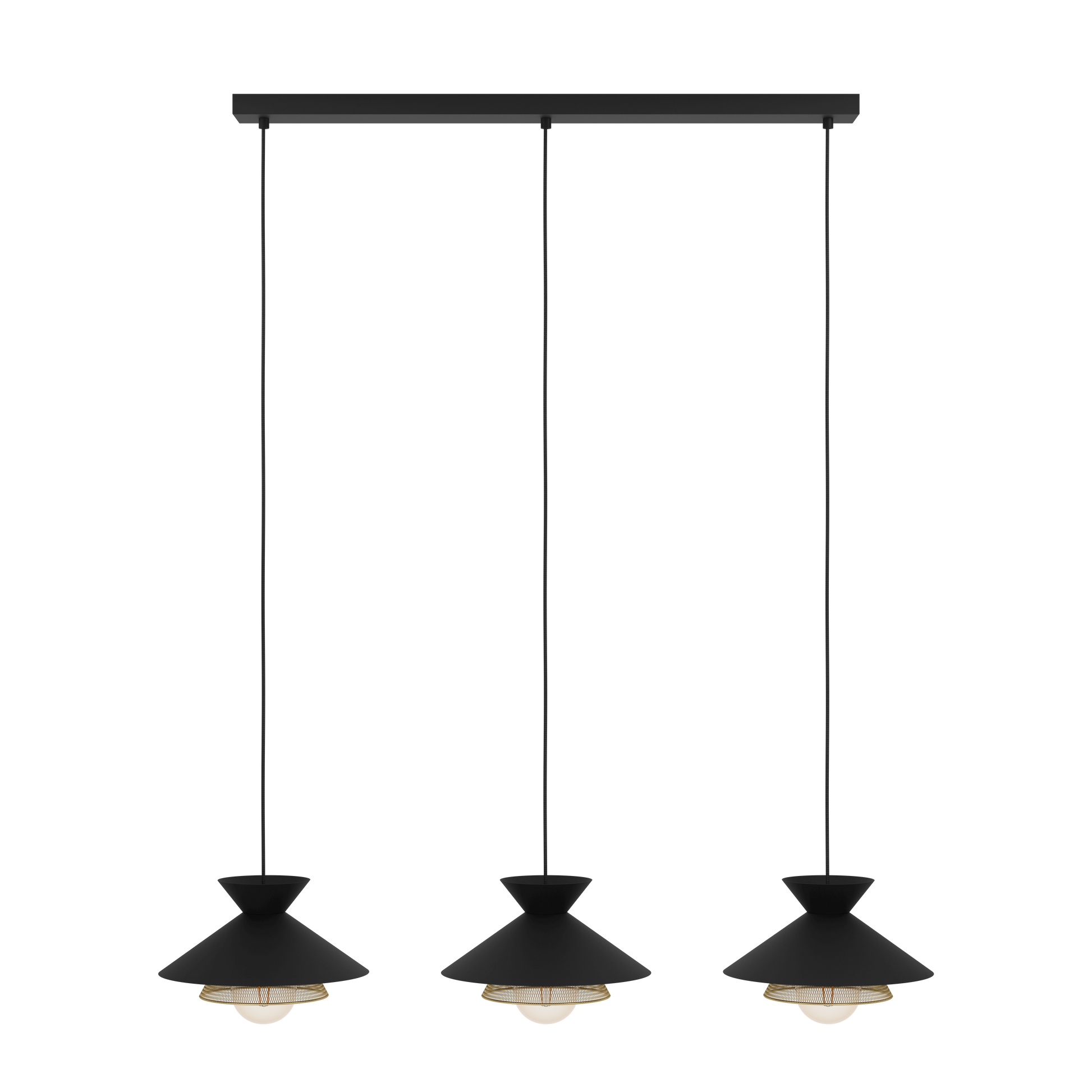 Осветително тяло висящо GRIZEDALE Black 110CM