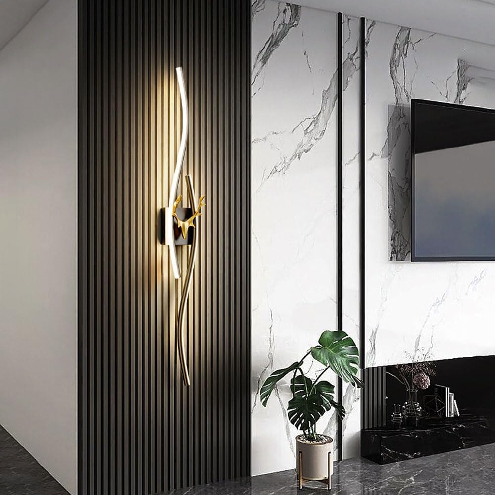 LED аплик за стена ZYBO Черен 60 cm