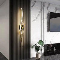 LED аплик за стена ZYBO Черен 60 cm