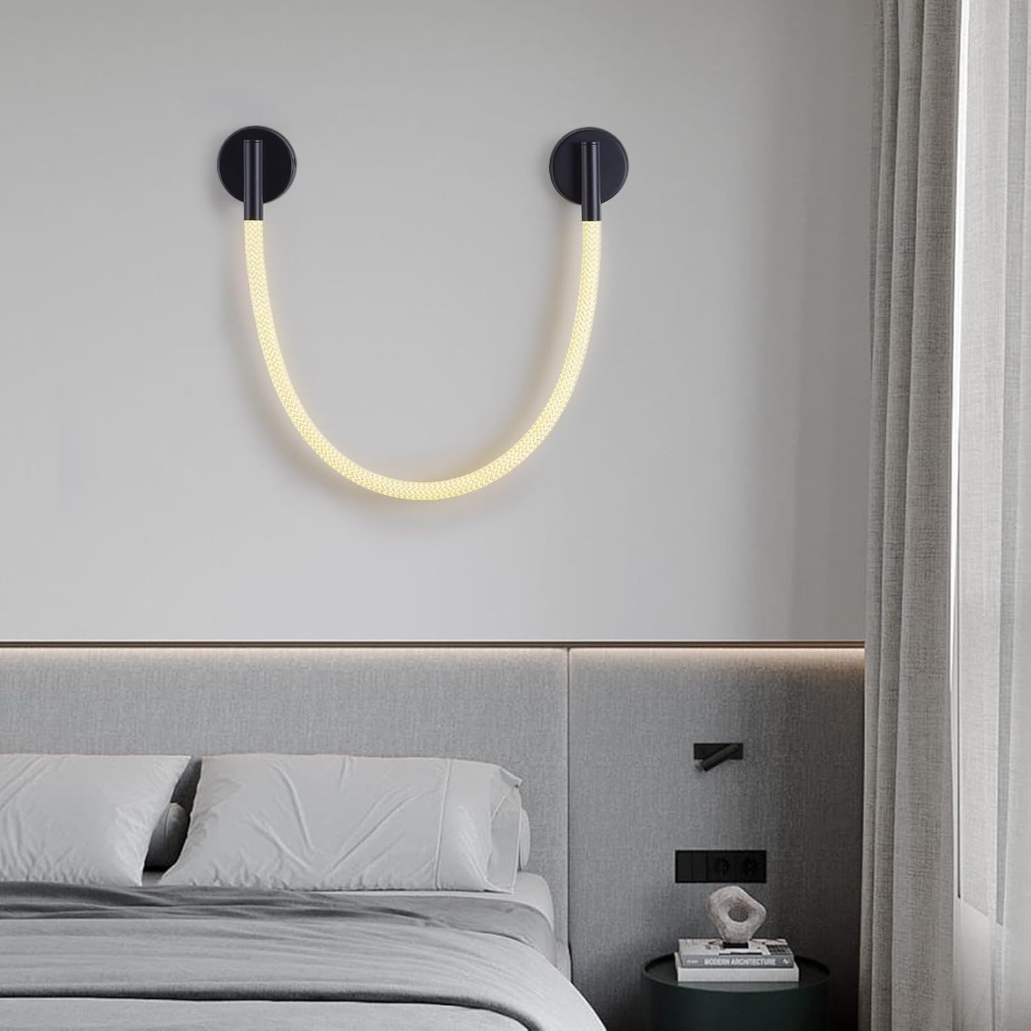 LED аплик Nordic Style Light Rope Tube G4011 Black