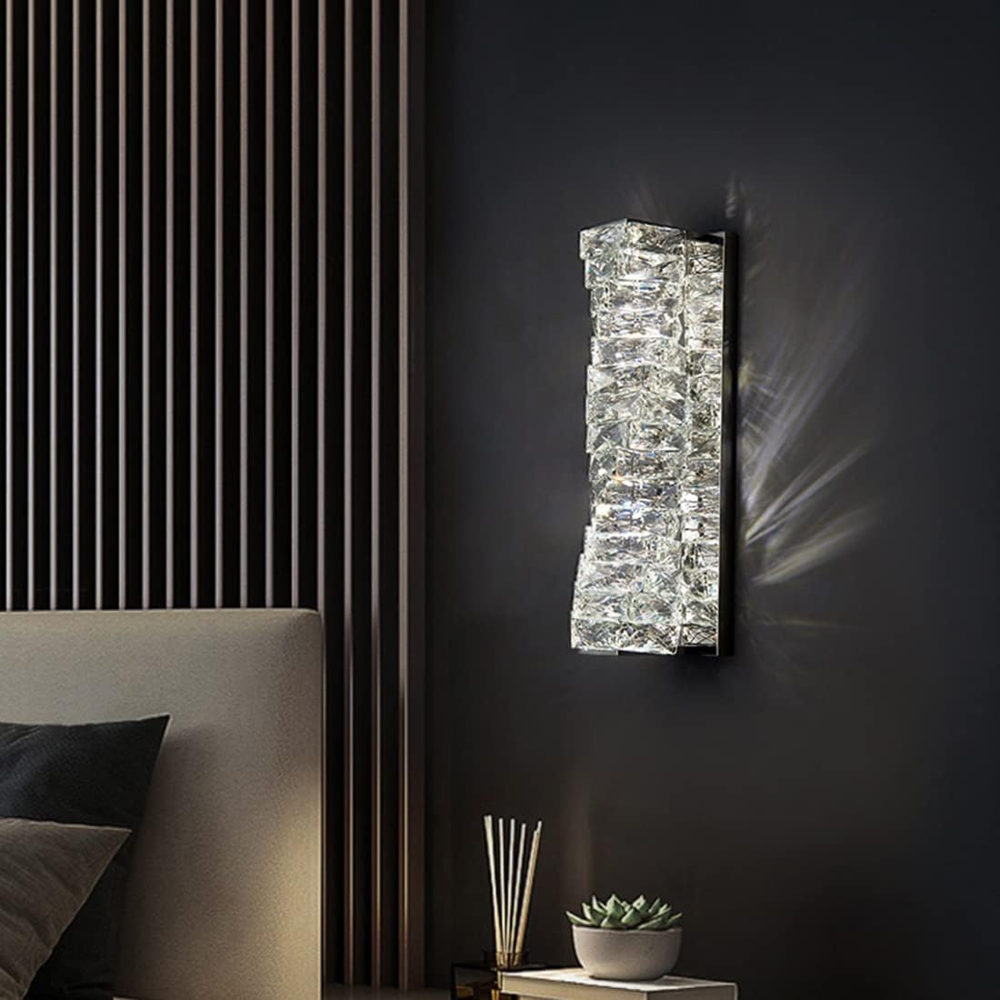 LED аплик кристал WAVE Chrome 48cm