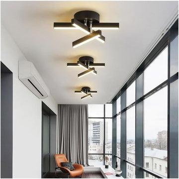 LED аплик LINNES STAR BLACK Еквивалент 200W