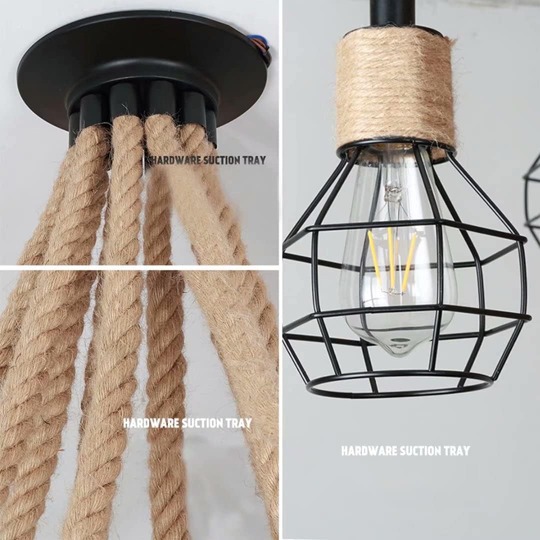 Осветително тяло винтидж SPIDER ROPE 10xE27