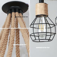 Осветително тяло винтидж SPIDER ROPE 10xE27